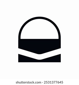 vetor de sinal de ícone de mini bolsa
