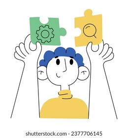 Eine kleine, handgezeichnete Illustration mit einer strategischen Lösung 