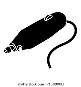 Mini hand drill icon. Simple illustration of mini hand drill vector icon for web design isolated on white background