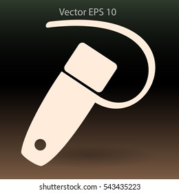 mini  headset vector icon