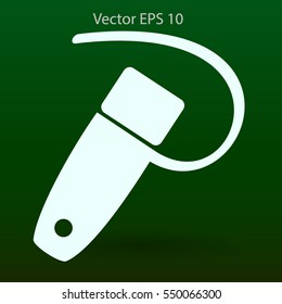 mini  headset vector icon