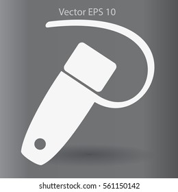 mini  headset vector icon