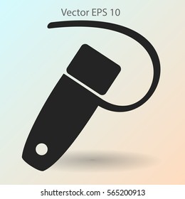 mini  headset vector icon