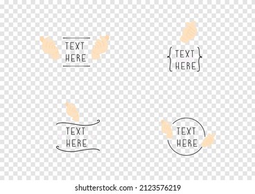 vector de signo de dedo mini corazón, banner de amor aislado en fondo de transparencia