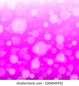 Mini heart in pink  background.