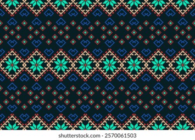 Mini heart Seamless pixel pattern Thailand