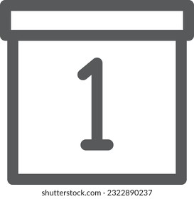 Mini mini icono calendario diario