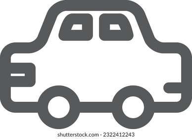 Mini coche de ilustración de icono