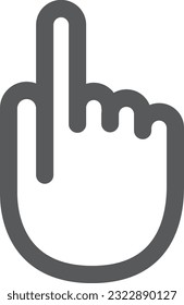 Mini mini icon illustration Pointing