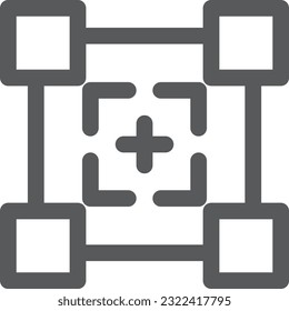 Mini mini icon illustration QR code