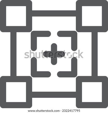 Mini mini icon illustration QR code