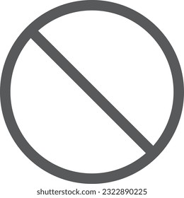Mini mini icon prohibition mark