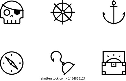 Mini icon set with a pirate theme