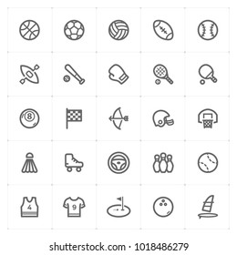 Mini Icon set – Sport icon vector illustration