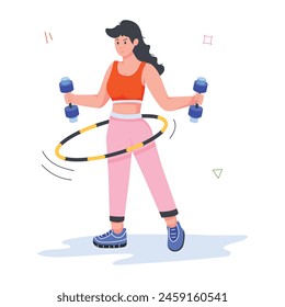 Mini Illustrations Depicting Physical Training
