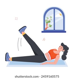 Mini Illustrations Depicting Physical Training
