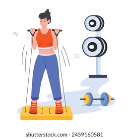 Mini Illustrations Depicting Physical Training