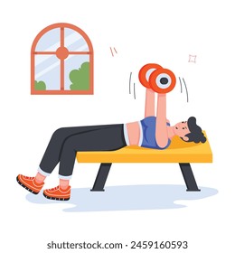 Mini Illustrations Depicting Physical Training