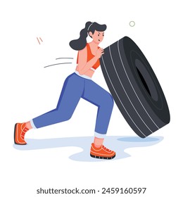 Mini Illustrations Depicting Physical Training