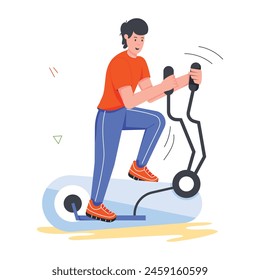 Mini Ilustraciones que representan el entrenamiento físico