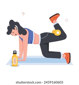 Mini Illustrations Depicting Physical Training