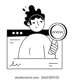 Mini Ilustraciones que representan medios de Sitio web