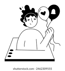 Mini Illustrations Depicting Website Media