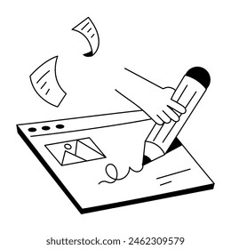Mini Illustrations Depicting Website Media
