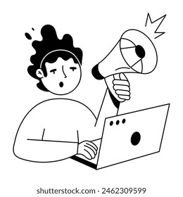 Mini Illustrations Depicting Website Media