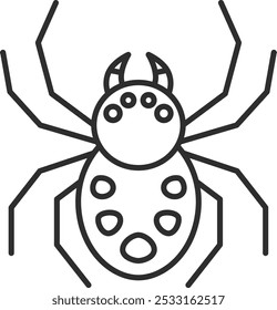 Mini insect single icon jumping spider