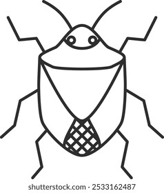 Mini insecto icono único apesta bug