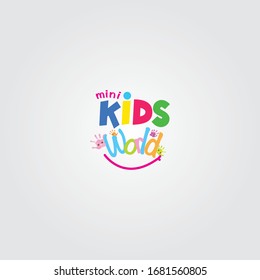 Mini Kids World logo design, Kids mini world Creative logo 