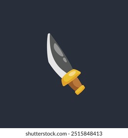 mini knife in flat vector design.