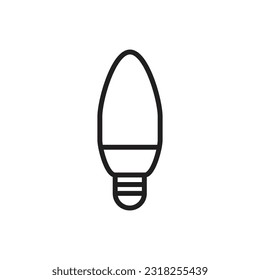 Mini Lamp Outline Icon Vector Illustration