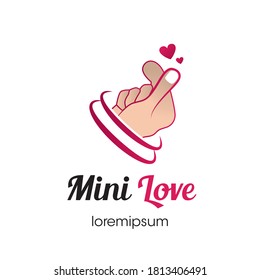 Diseño del logotipo de Mini Love o de la plantilla de símbolos