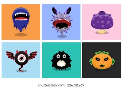 Mini Monster Stock Vector (Royalty Free) 226781269 | Shutterstock