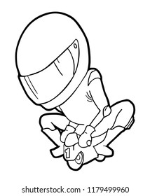 mini moto to coloring
