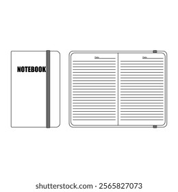 Mini notebook [School supplies illustration]