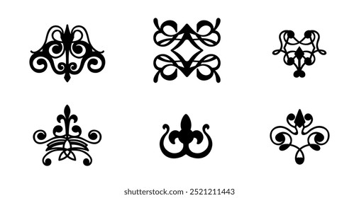 Mini ornaments pack on black colour