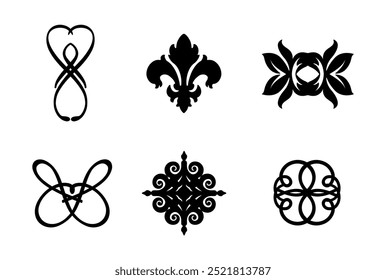 Mini ornaments pack on black colour