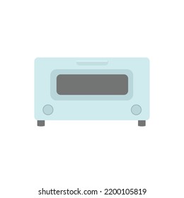 Mini oven art, icon, graphic, vector, flat design.