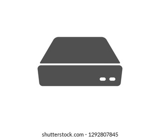 Mini pc icon. Small computer device sign. Quality design element. Classic style icon. Vector