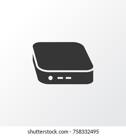 Mini PC Icon Symbol. Premium Quality Isolated Nettop Element In Trendy Style.