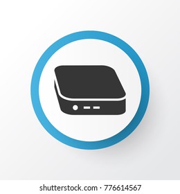 Mini PC icon symbol. Premium quality isolated nettop element in trendy style.