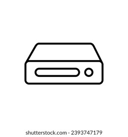 Mini Pc line icon design illustration template