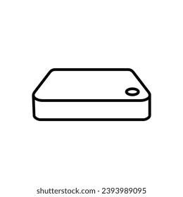 Mini Pc line icon design illustration template