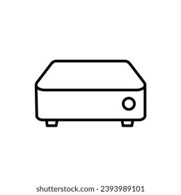 Mini Pc line icon design illustration template