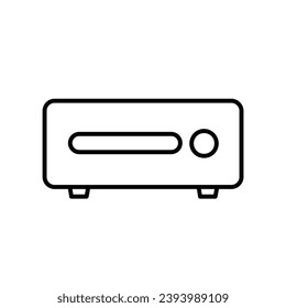 Mini Pc line icon design illustration template