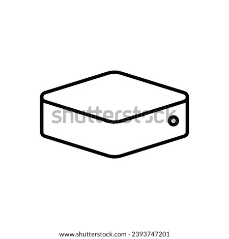 Mini Pc line icon design illustration template