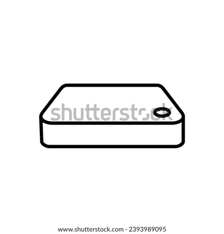Mini Pc line icon design illustration template